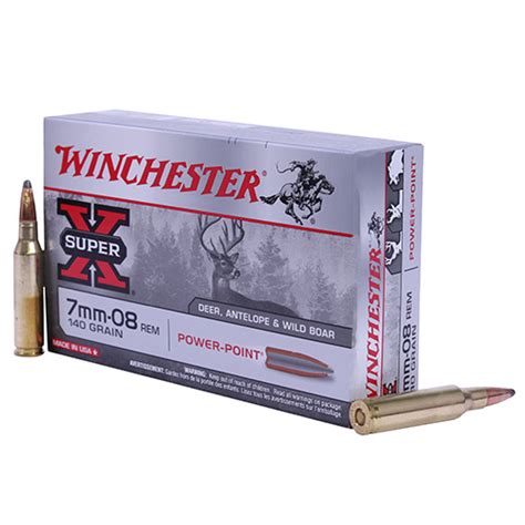 Winchester Ammo 7mm 08 140gr Powerpoint20 Mfg X708 Opticsandammo