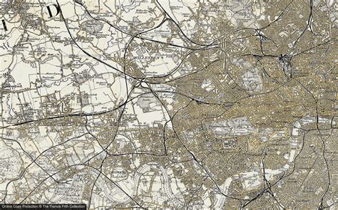 Historic Ordnance Survey Map Of North Kensington 1897 1909