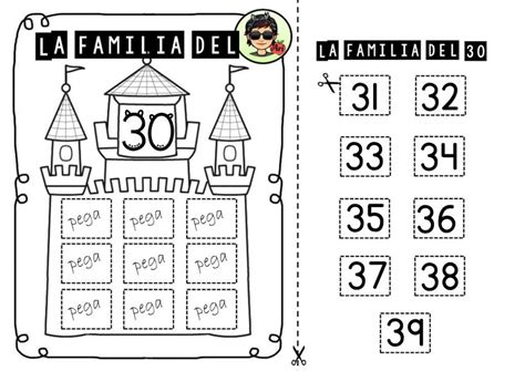 Recorta Y Pega Trabajamos Las Familias De Los Números Familias De