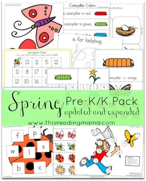 Free Spring Pre Kk Printable Pack