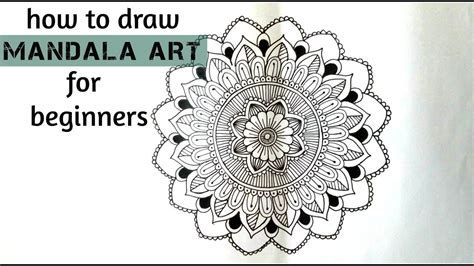 How To Draw A Mandala Art For Beginners Mandala Drawing For
