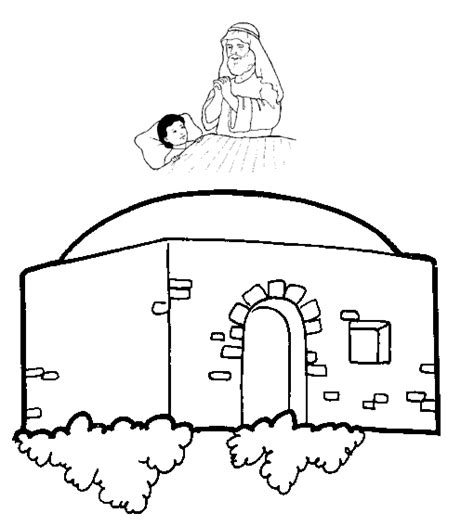 A room for elisha coloring page author: Elisha Heals the Shunamite's Son - SundaySchoolist