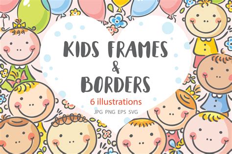 Kids Frames And Borders 117972 Illustrations Design Bundles