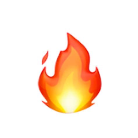 Download Iphone Fire Emoji Png Png And  Base