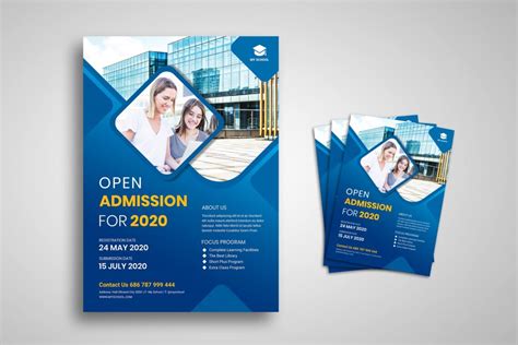 Flyer Template College Admission Promotion Ui Creative