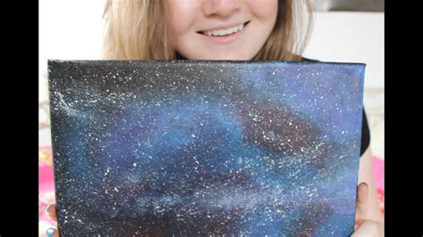 Galaxy Painting Tutorial Speed Painting Youtube