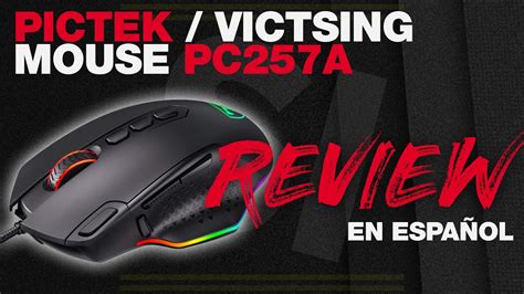 Mouse Pictek Pc257a Review En EspaÑol Youtube
