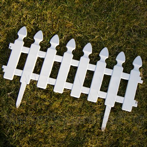 Plastic Fencing Lawn Grass Border Path Edging Fancy Small Mini Picket