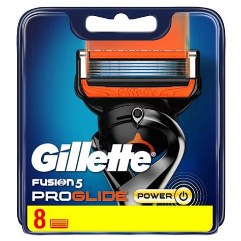 gillette fusion5 proglide power razor blades for men 8 refills tesco groceries