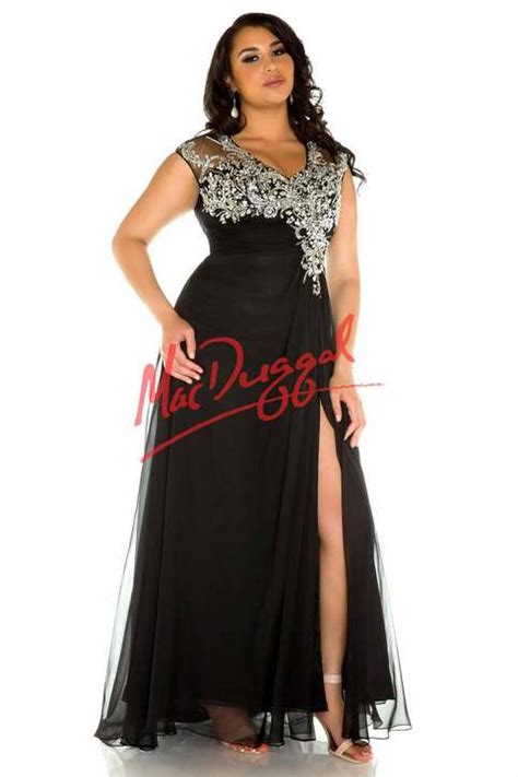 Mac duggal beaded evening dress (plus size). Mac Duggal Plus Size Evening Dresses 2015 | Plus Size Dresses
