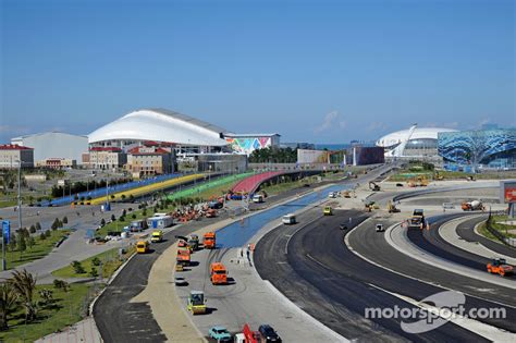 Construction Continues At The Sochi Autodrom At A Visit Of Sochi Autodrom