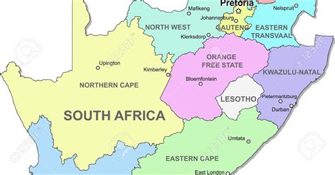 Mapa De Sudafrica Mapa