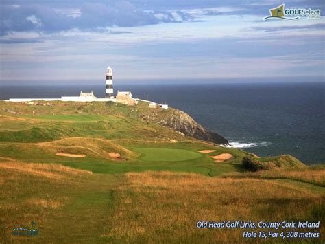 With 300ft cliffs and a headland protruding 2 miles into the atlantic ocean, old head golf links guarantees a dramatic day's golf. Old Head Golf Links, Kinsale, County Cork, Ireland ...