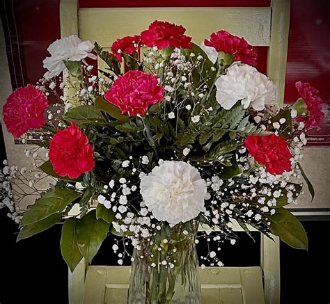 1 Dozen Mixed Color Carnations Dunbar Floral