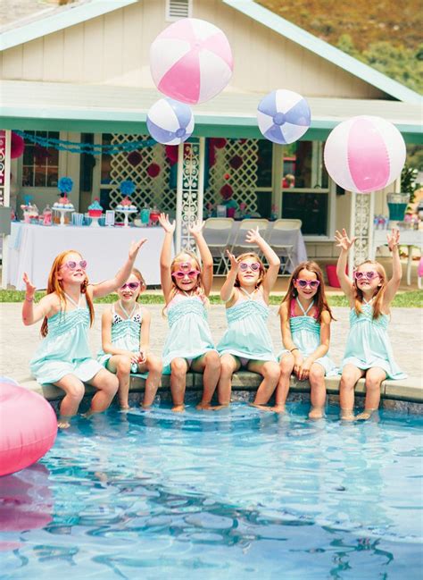 Fun In The Sun Flamingo Summer Pool Party Pool Party Girls Pool