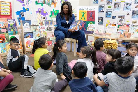 Michelle Obama Surprises Preschoolers In La