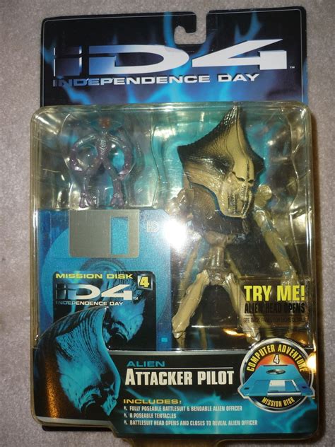 Trendmaster Independence Day Movie Id4 Attacker Pilot Action Figure