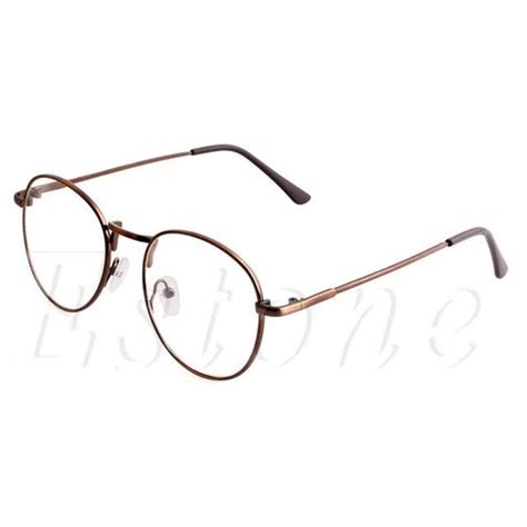 2017 retro women men round clear lens glasses nerd spectacles eyeglass metaleosegal men