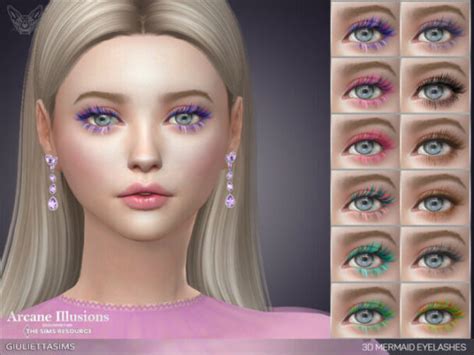 3d Mermaid Eyelashes By Giuliettasims Sims 4 Lana Cc Finds
