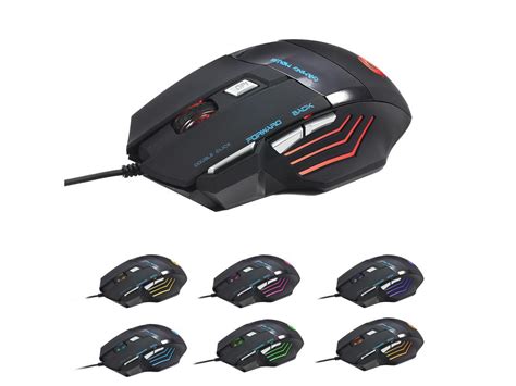 Hxsj Gaming Mouse Ergonomic Usb Wired Optical Mouse Mice With 7 Colors