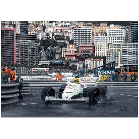 Grand prix von monaco in monte carlo am 03.juni 1984. Ayrton Senna 1984 Monaco Grand Prix Giclee Print - Motor ...