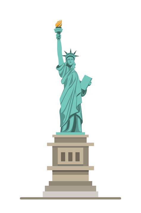 Monumento De La Estatua De La Libertad Monumento Famoso Americano En