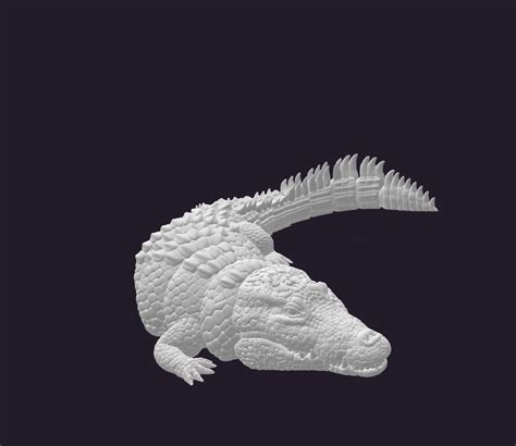 Giant Articulated Crocodile 3d Print Details