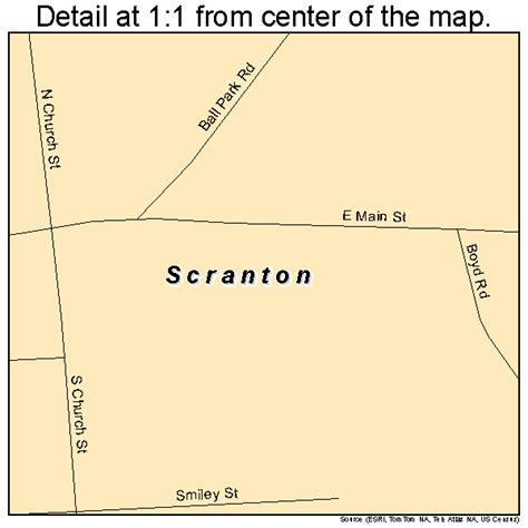 Scranton South Carolina Street Map 4564600