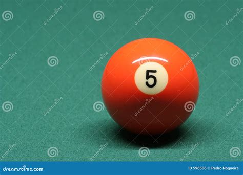 Pool Ball Number 05 Stock Photo Image Of Snooker Play 596506