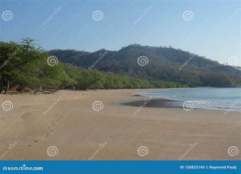 Peaceful Beach In Costa Rica Stock Image Image Of Beautiful Brown