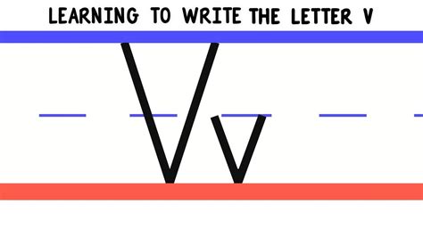 Practice your penmanship with these handwriting worksheets from k5 learning. Write the Letter V - ABC Writing for Kids - Alphabet ...