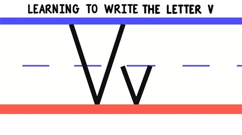 Tell them that they make your day or that they make you feel happy. Write the Letter V - ABC Writing for Kids - Alphabet ...