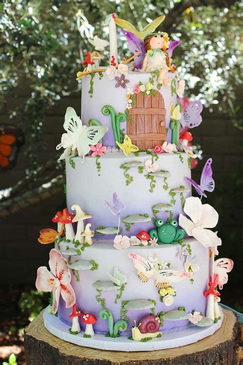 Fairy Tale Birthday Party Ideas Photo 7 Of 43 Fairy Garden Cake