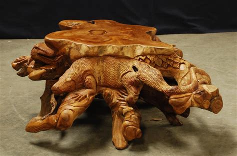 TA004-1-Teak 36 to 48 Inch Carved Dragon Coffee Table ... Home and garden » furniture » living room furniture » coffee tables.
