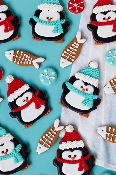 16 delicious & easy to christmas cookie recipes that are perfect for special handmade christmas gift and also an awesome treat. Simple Penguin Cookies | The Bearfoot Baker