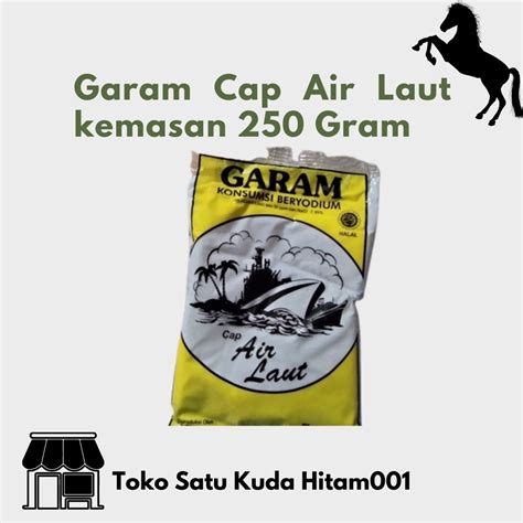 Garam Beryodium Cap Air Laut Kemasan 250 Gram Lazada Indonesia