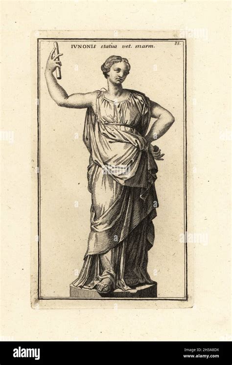 Statue De La Déesse Romaine Juno épouse De Jupiter Du 2ème Siècle Av