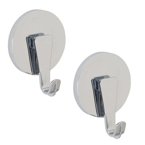 Bath Bliss Chrome Double Hook Suction Cup Towel Hook In The Towel Hooks