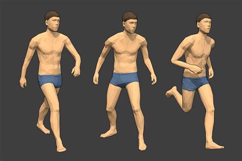 Rigged Lowpoly Male Character Jim Gamedev Market