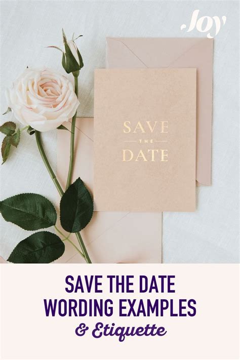 Save The Date Wording Examples And Etiquette Save The Date Wording