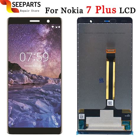 6 0 ORIGINAL New Display For Nokia 7 Plus LCD 7Plus Display Touch