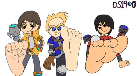 All The Mii Foot Pov S In One Pic By Dracoshark1900 On Deviantart