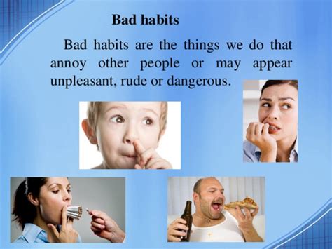 Презентация по английскому языку Good And Bad Habits английский