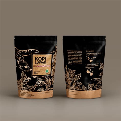 Desain Grafis Kerangka Desain Packaging Kopi Luwak Imagesee