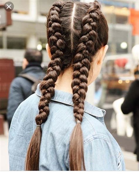 Braid lovers, there's more than one way to wear a french plait in 2019! Pin by Hunter Preston on Hair: Braids - Single/Double ...