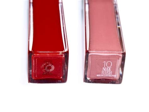 Maybelline Vivid Matte Liquid Lip Color In Rebel Red Nude Flush The
