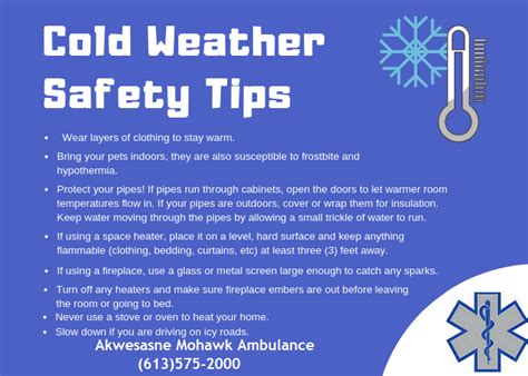 Cold Weather Safety Tips Mohawk Council Of Akwesasne