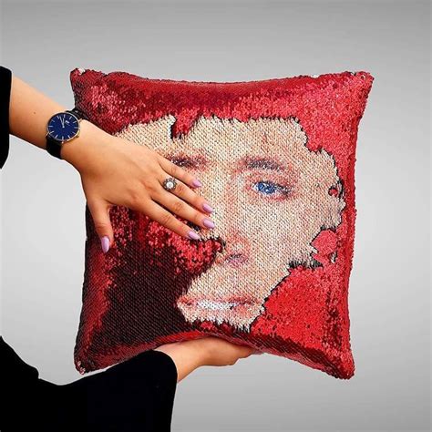 Nicolas Cage Sequin Pillow Creative T Ideas And