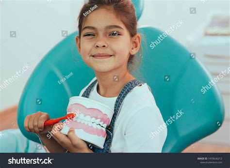 Cute Little Girl Human Jaw Model Stock Photo 1470636212 Shutterstock