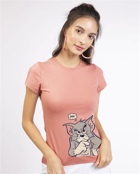 Buy Vintage Tom Half Sleeve T Shirt Tjl For Women Pink Online At Bewakoof
